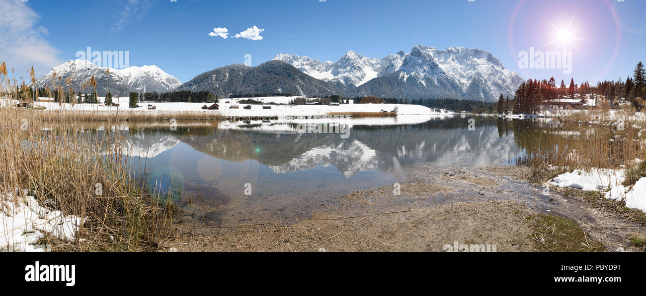 Paesaggio panoramico in Baviera, Germania Foto Stock