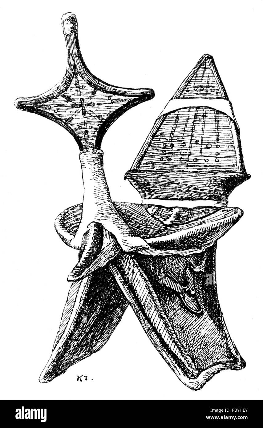 208 Fig. 227. En Tuaregsaddel. Foto Stock