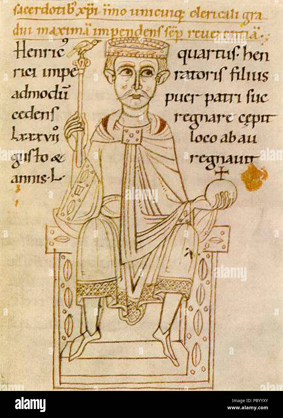 275 Henry4 trono Foto Stock