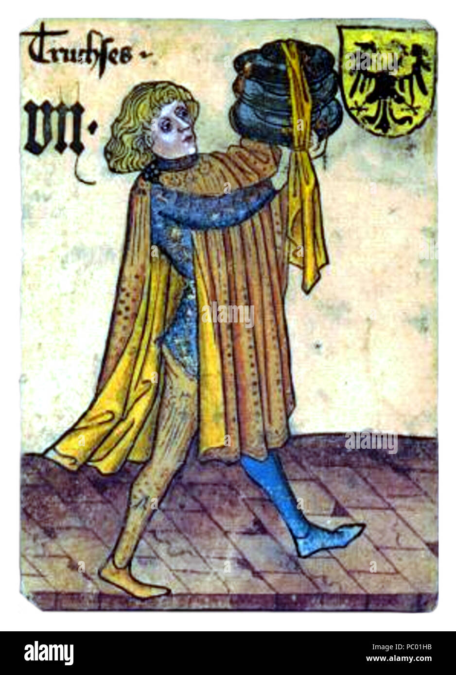 282 Hofämterspiel - Deutschland - VII Truchses Foto Stock