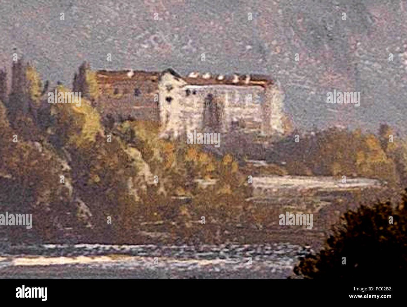 287 Hubert Sattler Schloss Chillon il raccolto tagliato Foto Stock