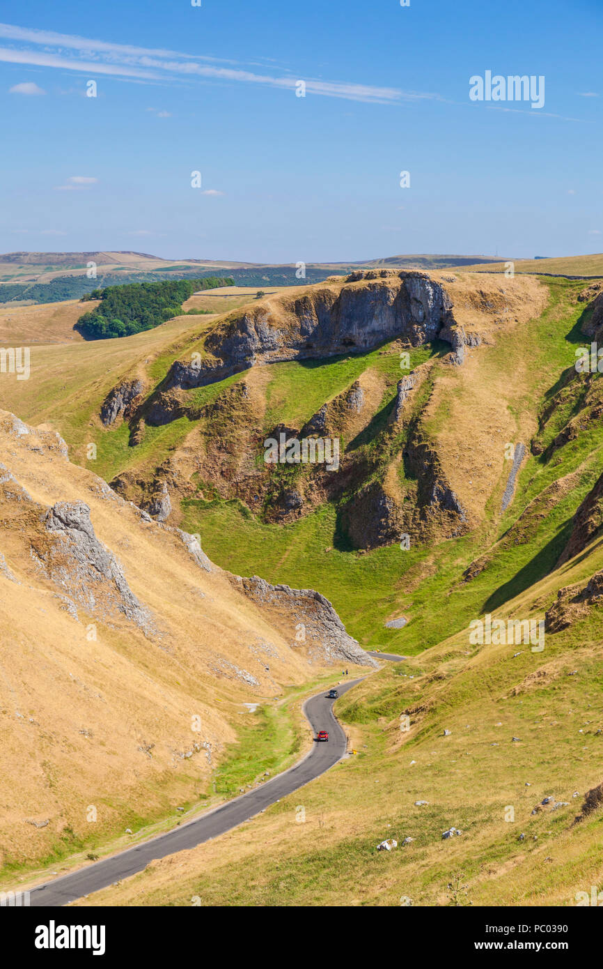 Winnats pass castleton derbyshire parco nazionale di Peak District derbyshire England Regno unito Gb europa Foto Stock