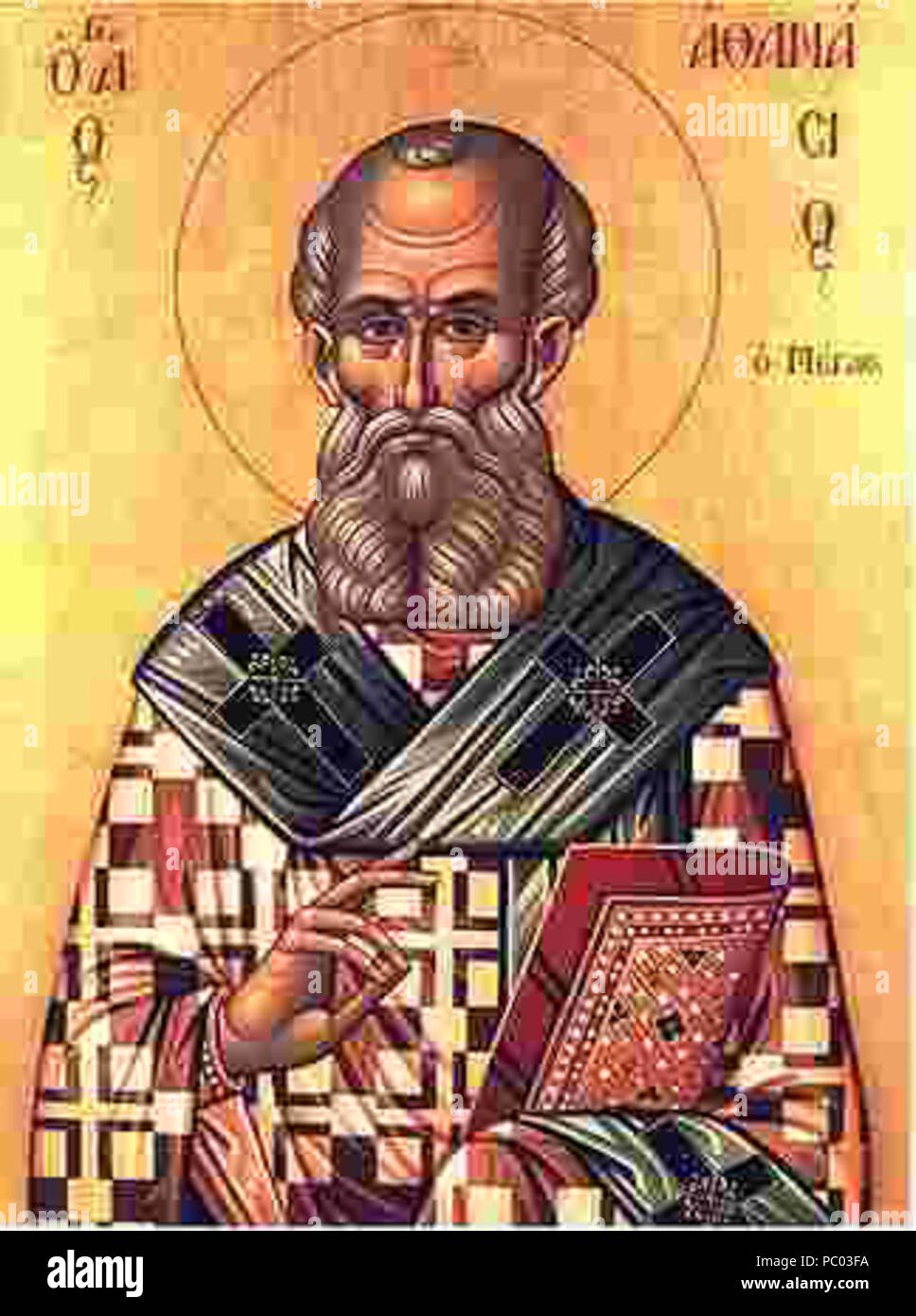 293 Ikone von Atanasio di Alessandria Foto Stock