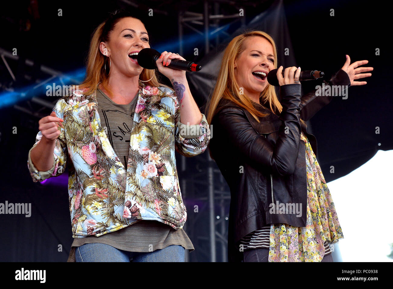 Atomic Kitten performing live su stag 2018 Foto Stock