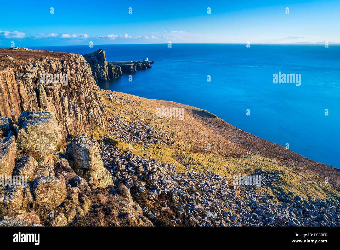 Neist Point, Isola di Skye, Highland, Scotland, Regno Unito, Europa. Foto Stock