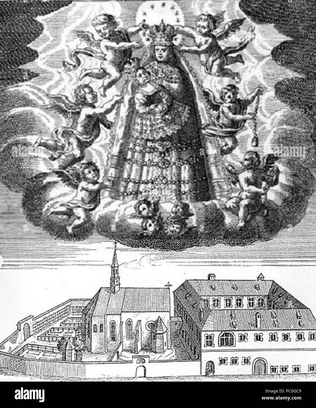 343 Kloster ob der Schutter (17. Jahrhundert) Foto Stock