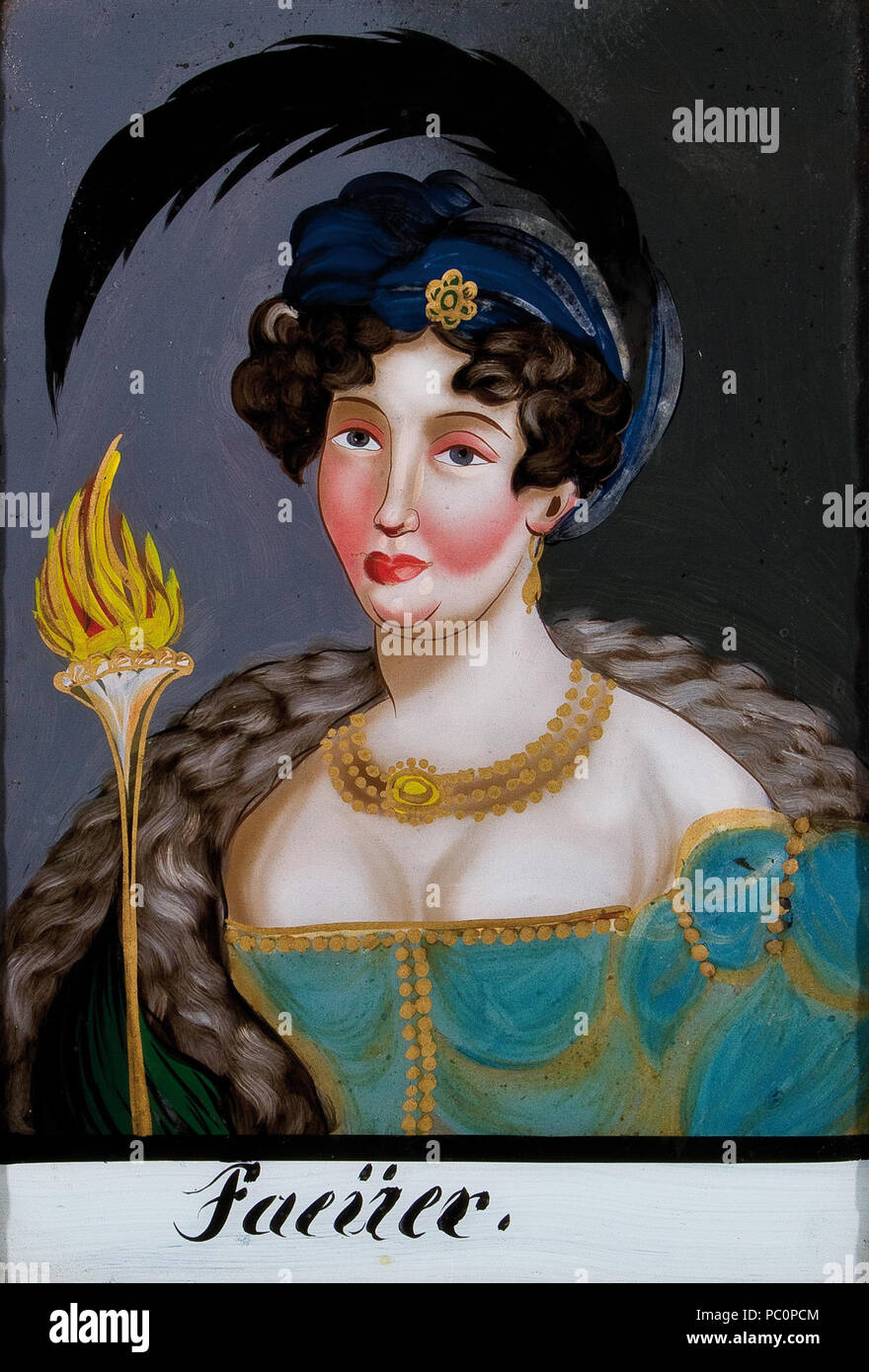 325 Giuseppe Mangold (laboratorio) Allegorie des Feuers Foto Stock