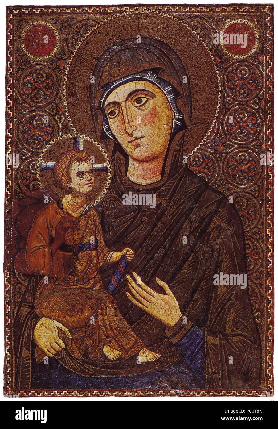 404 Maria &AMP; Bambino Icona Sinai del XIII secolo Foto Stock