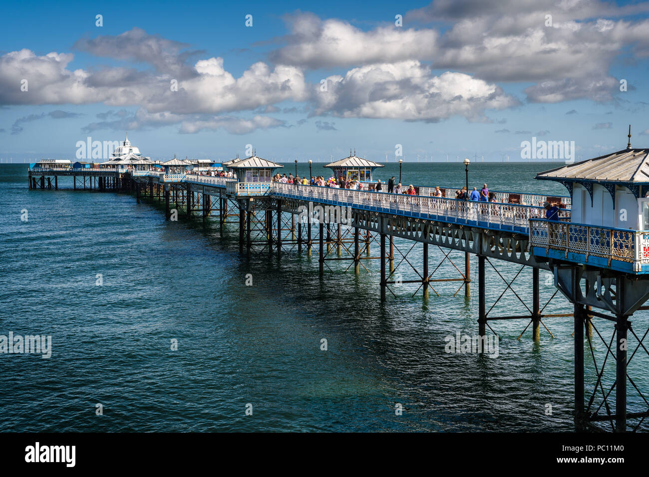 Llandudno Pier, Llandudno Conwy, Wales, Regno Unito Foto Stock