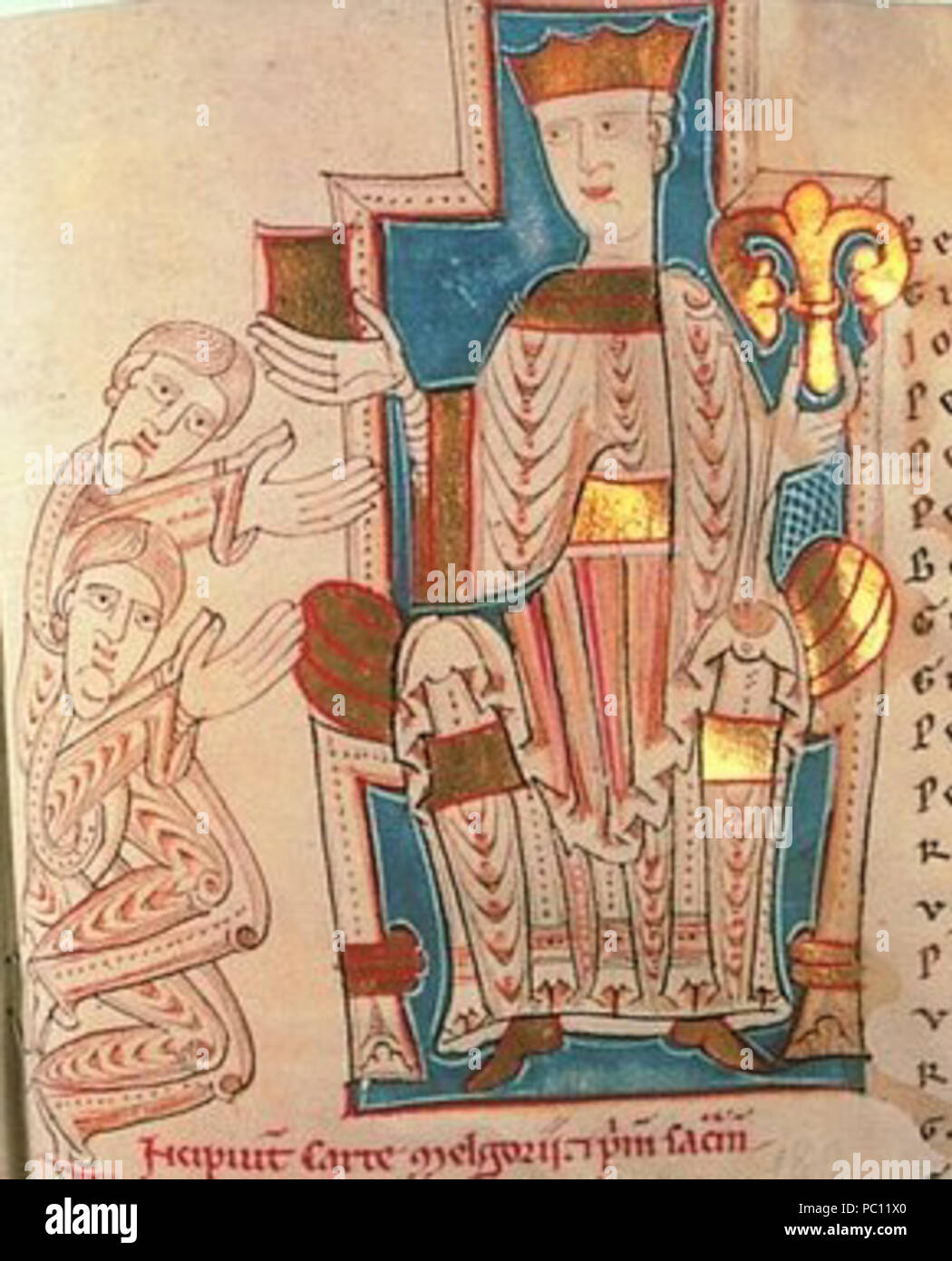 Il "Liber Maior" è un antico manoscritto noto per il suo significato storico e letterario. Contiene vari testi religiosi e filosofici, che offrono approfondimenti sul pensiero medievale. Il manoscritto presenta un'intricata calligrafia e illustrazioni, spesso studiate da studiosi di letteratura e storia medievale. Foto Stock