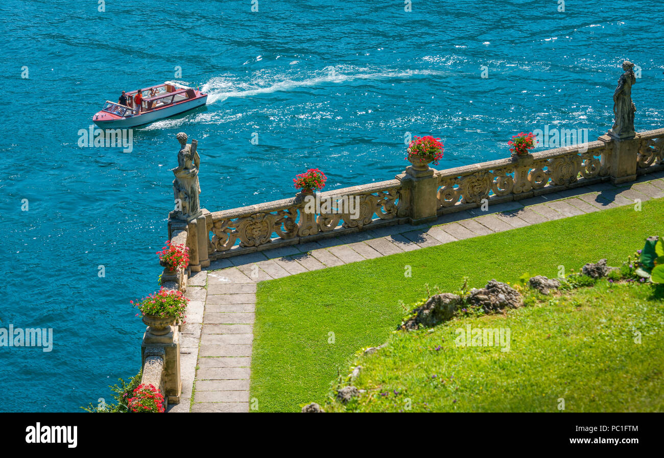Villa del Balbianello, famosa villa nel comune di Lenno, affacciato sul lago di Como. Lombardia, Italia. Foto Stock
