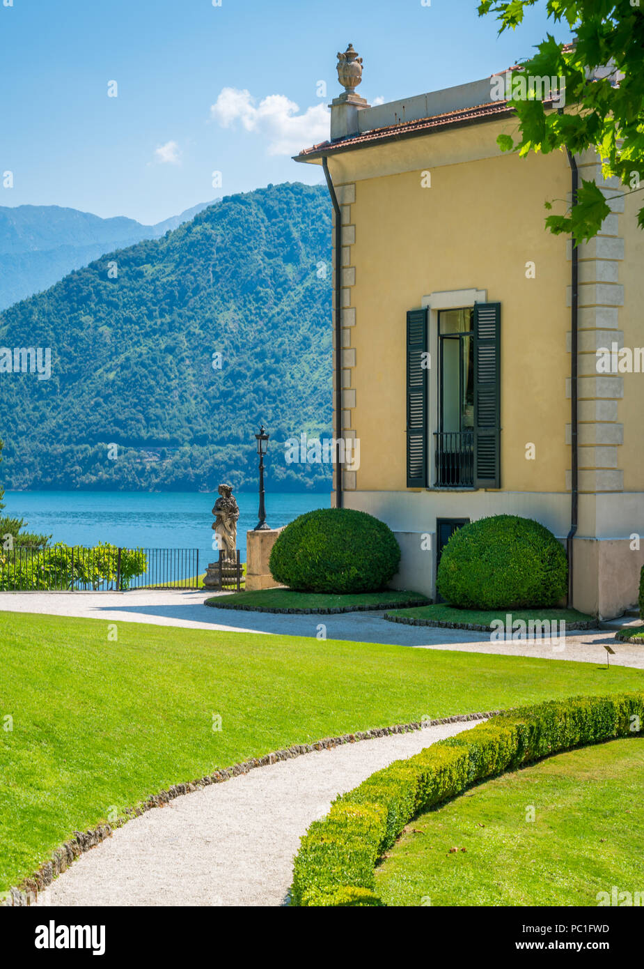 Villa del Balbianello, famosa villa nel comune di Lenno, affacciato sul lago di Como. Lombardia, Italia. Foto Stock