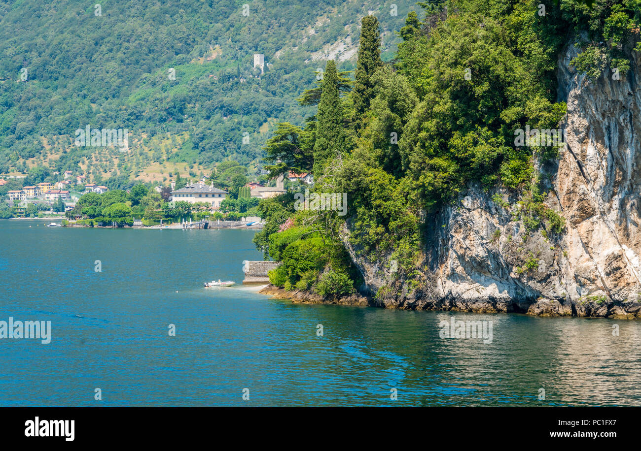 Villa del Balbianello, famosa villa nel comune di Lenno, affacciato sul lago di Como. Lombardia, Italia. Foto Stock