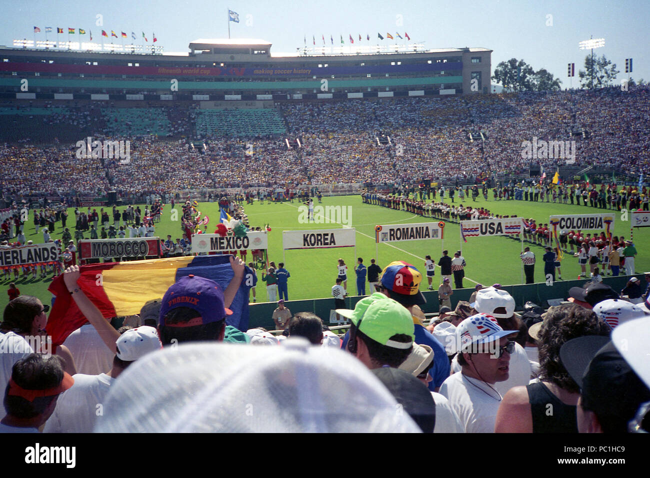 Cerimonia di apertura della Coppa del Mondo FIFA 1994. Pasadena, California Foto Stock