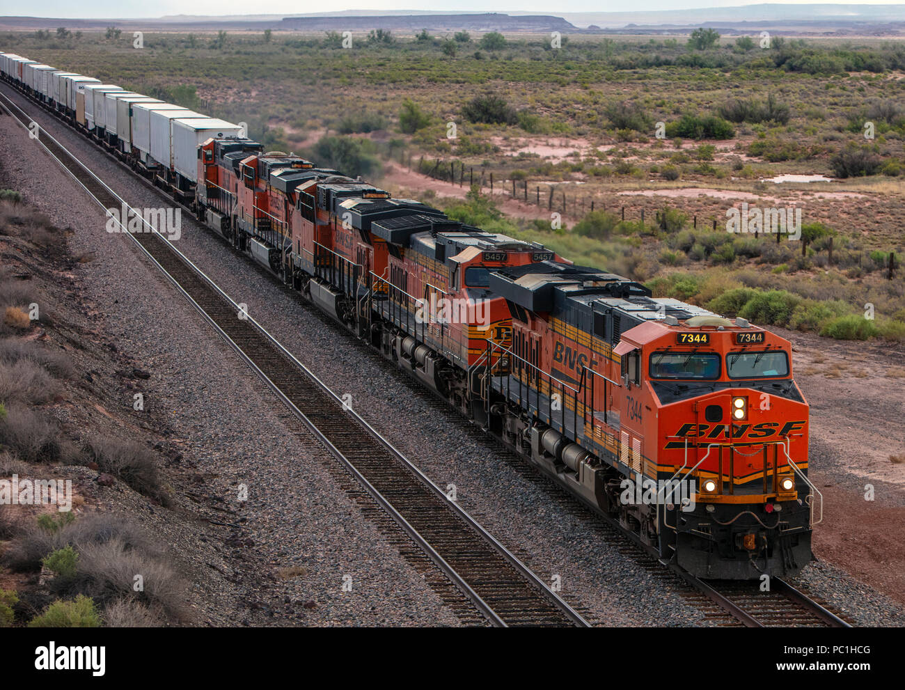 Ferrovia BNSF, Nothern Arizona Foto Stock