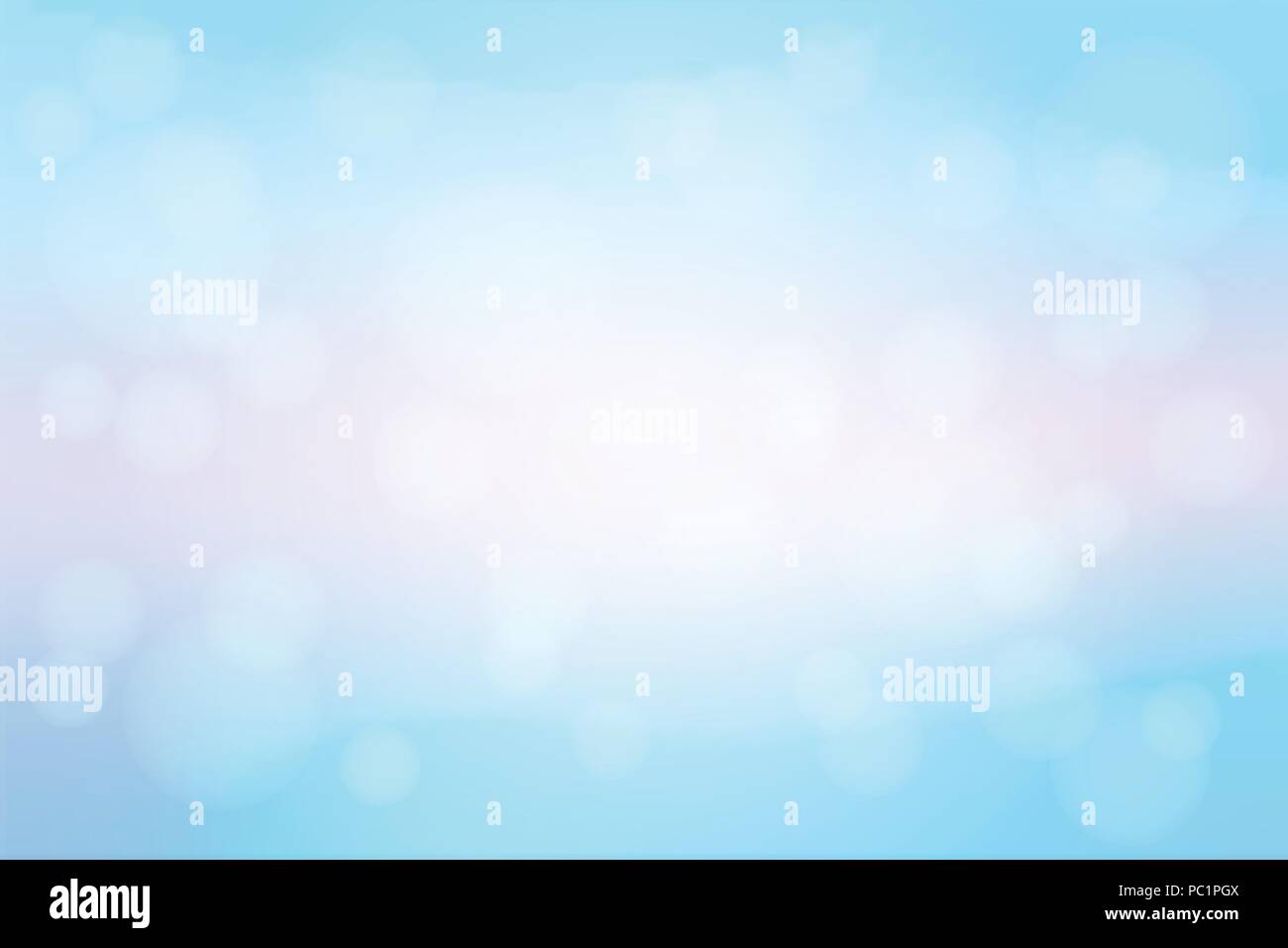 Pallide sfumature di blu rosa astratta Gradiente sfumato con mesh bokeh di luce sullo sfondo del vettore Illustrazione Vettoriale