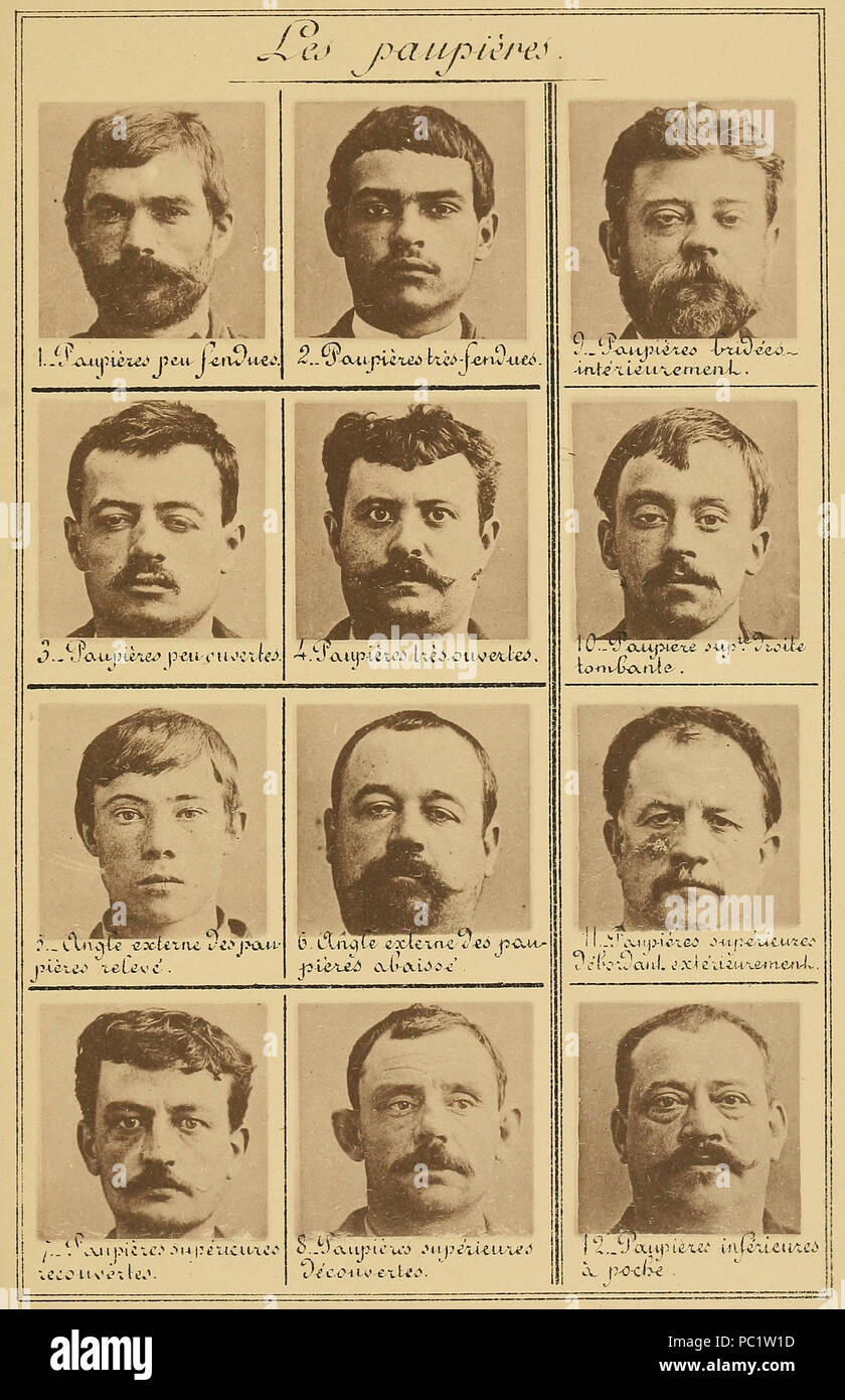 14 Bertillon - Identificazione anthropométrique (1893) 313 Foto Stock