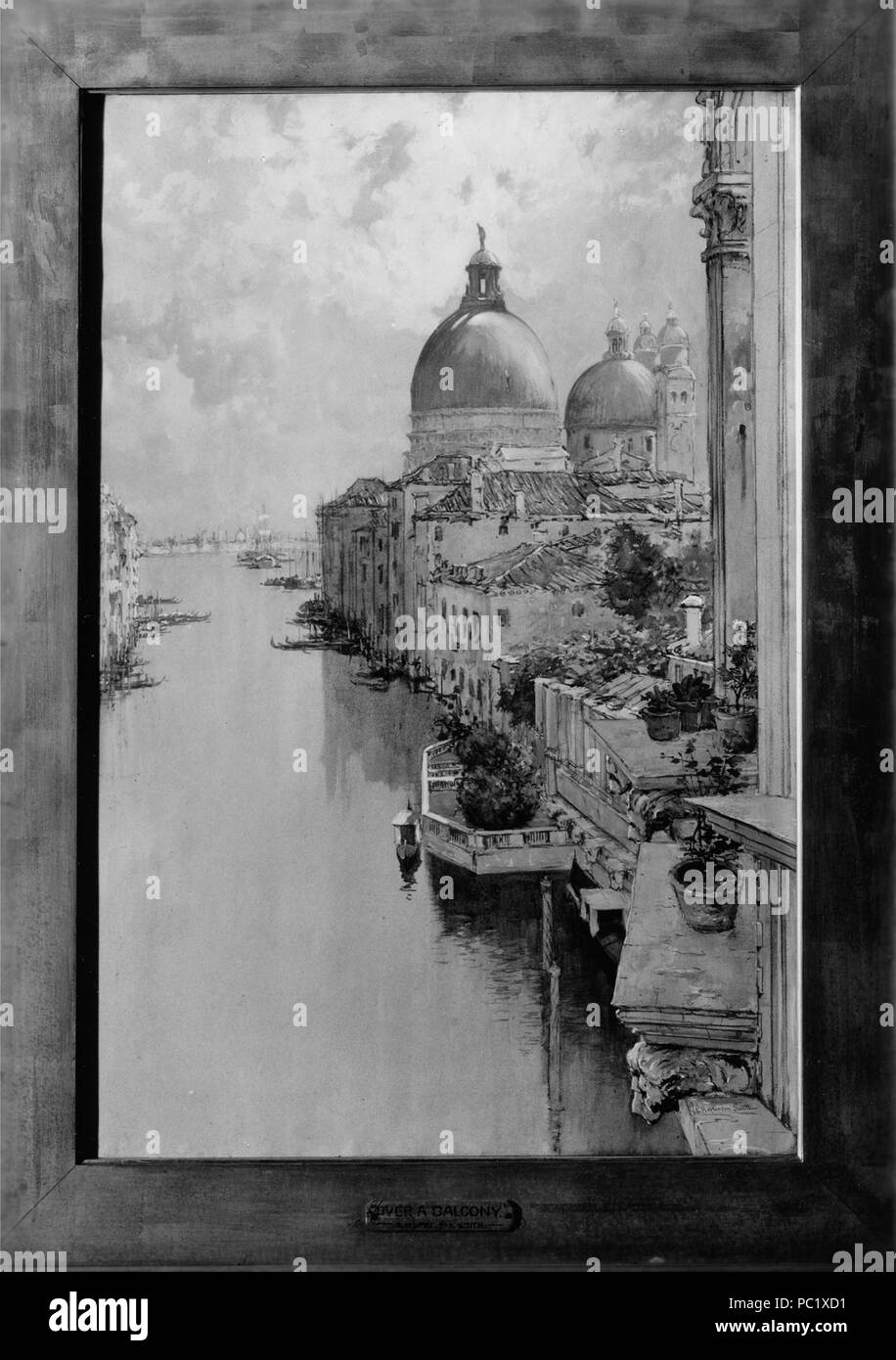 35 Francesco di Hopkinson Smith - su un balcone, Venezia - Walters 371109 Foto Stock