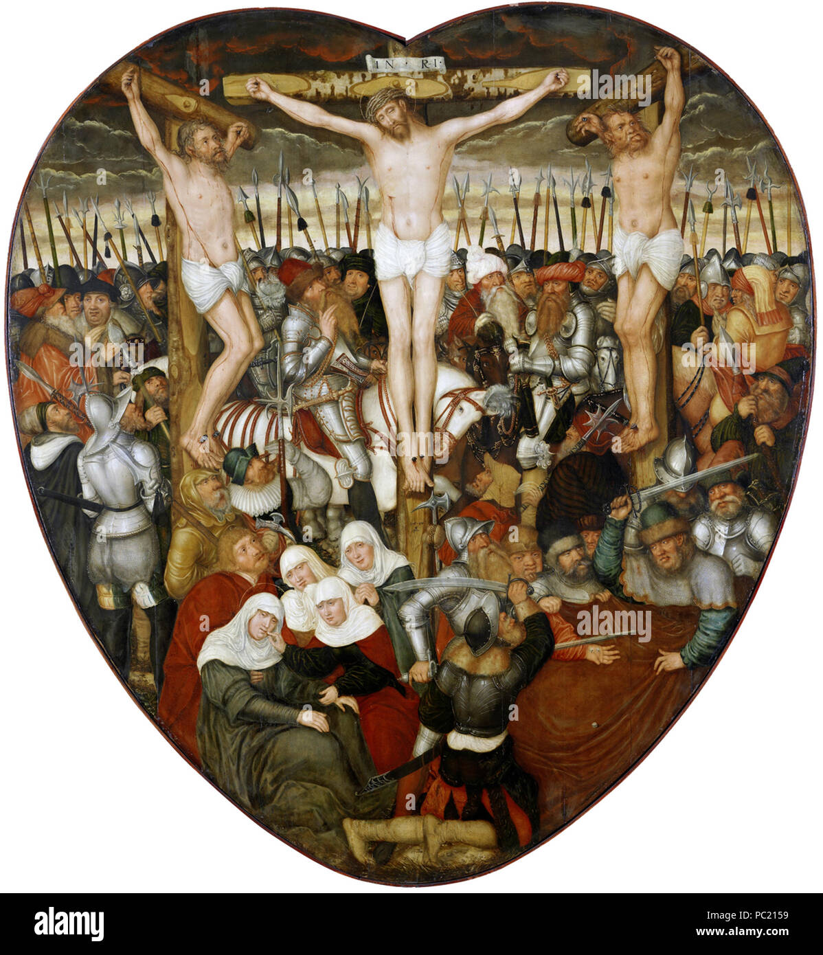 379 Lucas Cranach, a forma di cuore ad altare, Norimberga Foto Stock