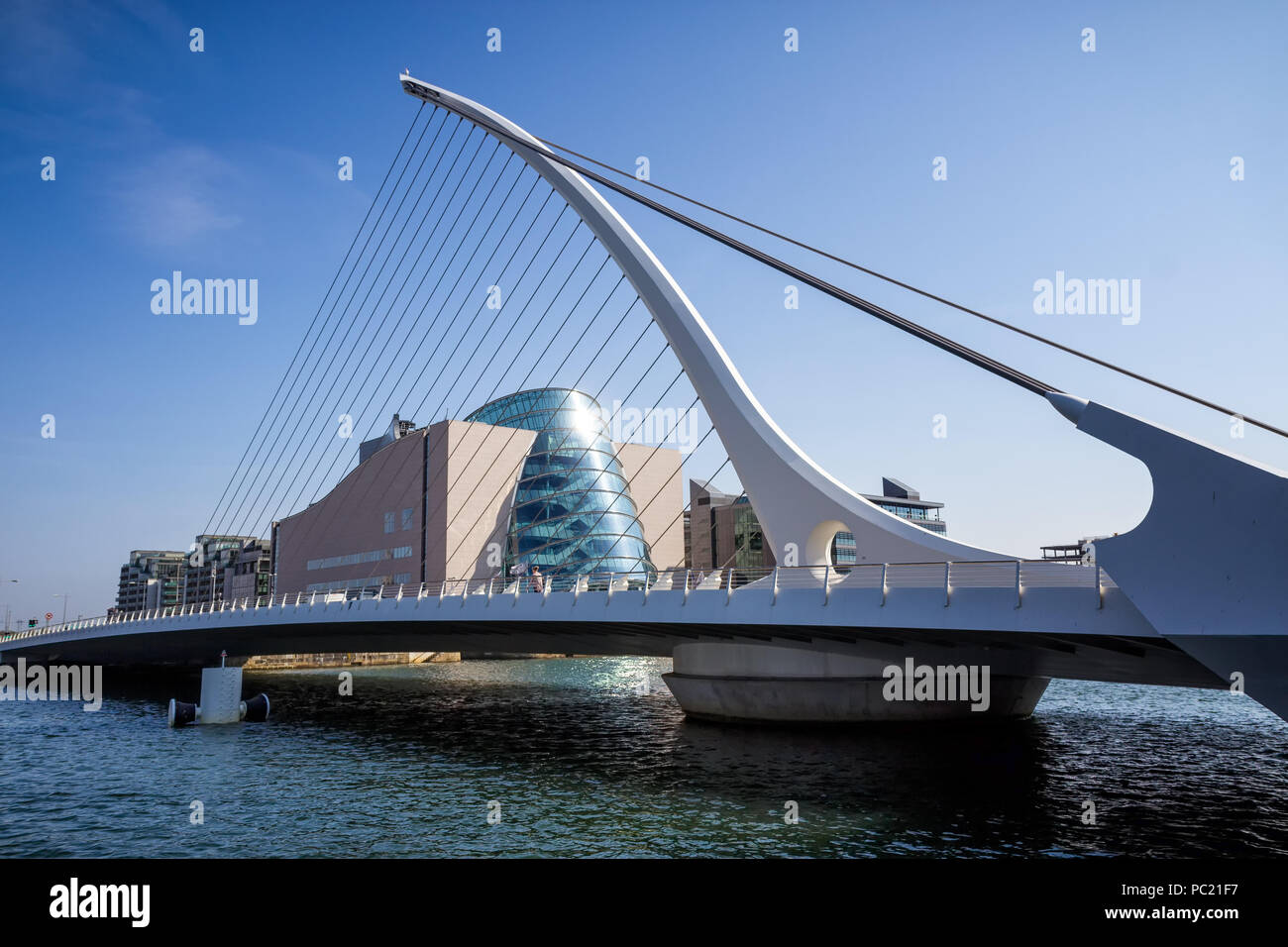 Samuel Beckett ponte sopra il fiume Liffey a Dublino, Irlanda adottate il 7 maggio 2013 Foto Stock
