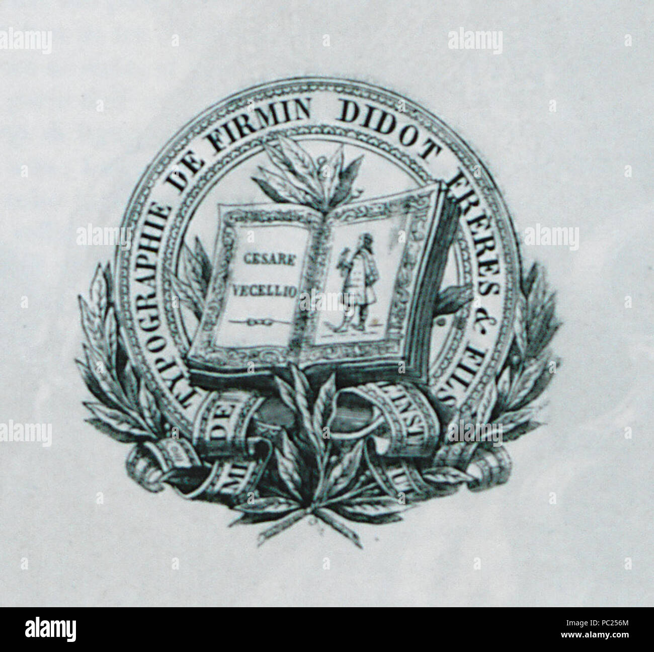 399 marchio di Didot casa editrice - Vecellio Cesare - 1860 Foto Stock