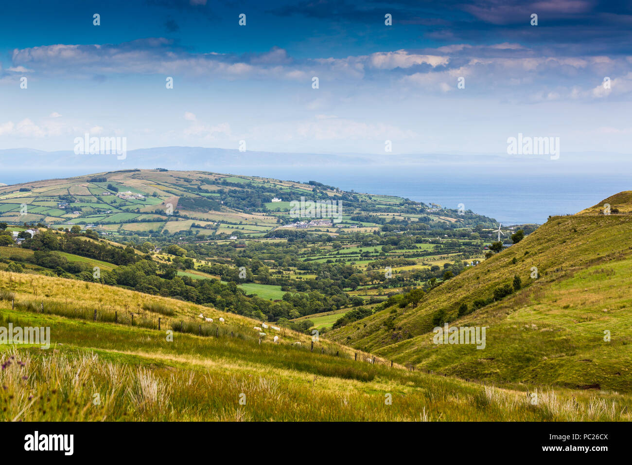 Glenballyeamon, Co Antrim Irlanda del Nord Foto Stock