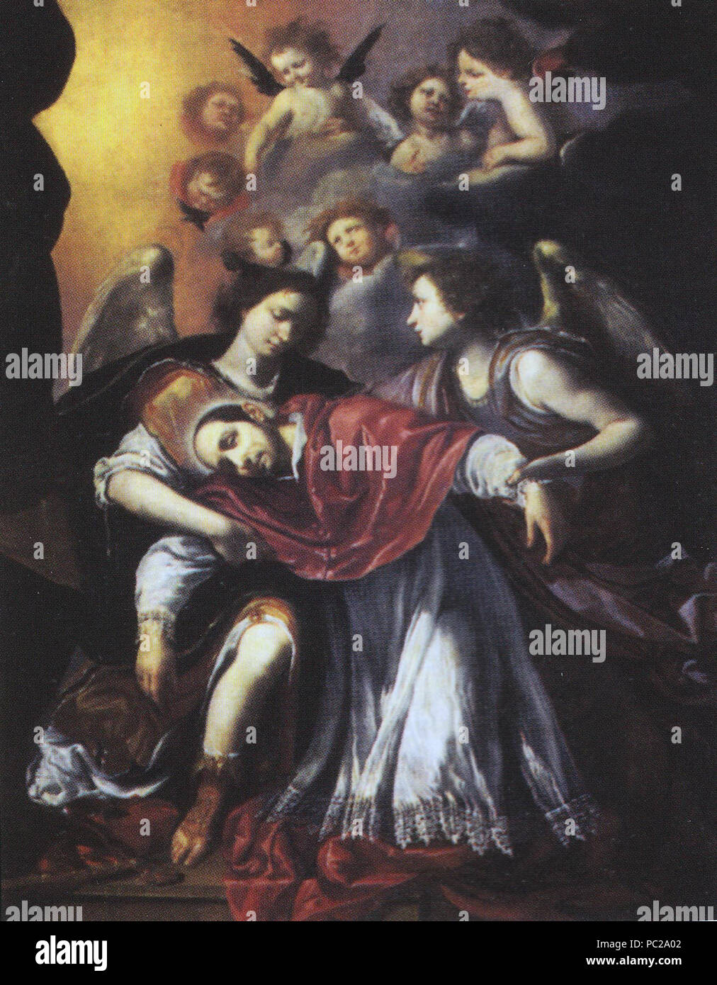 215 Francesco Furini estasi di san Carlo Borromeo Foto Stock