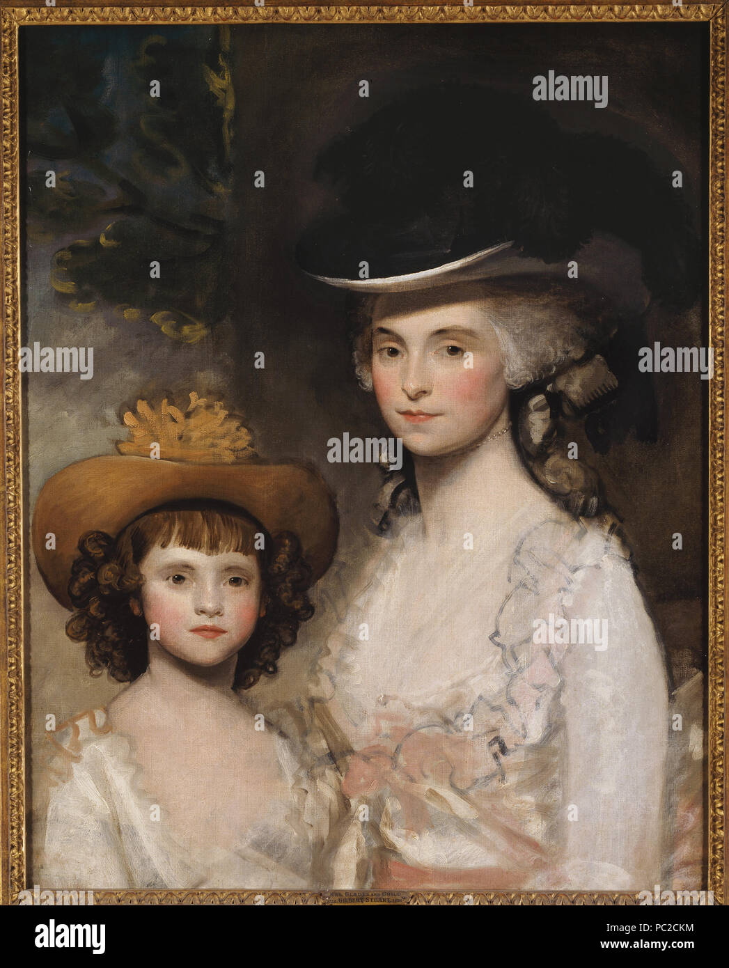64 La sig.ra lame e sua figlia (Gilbert Stuart) - Nationalmuseum - 23227 Foto Stock