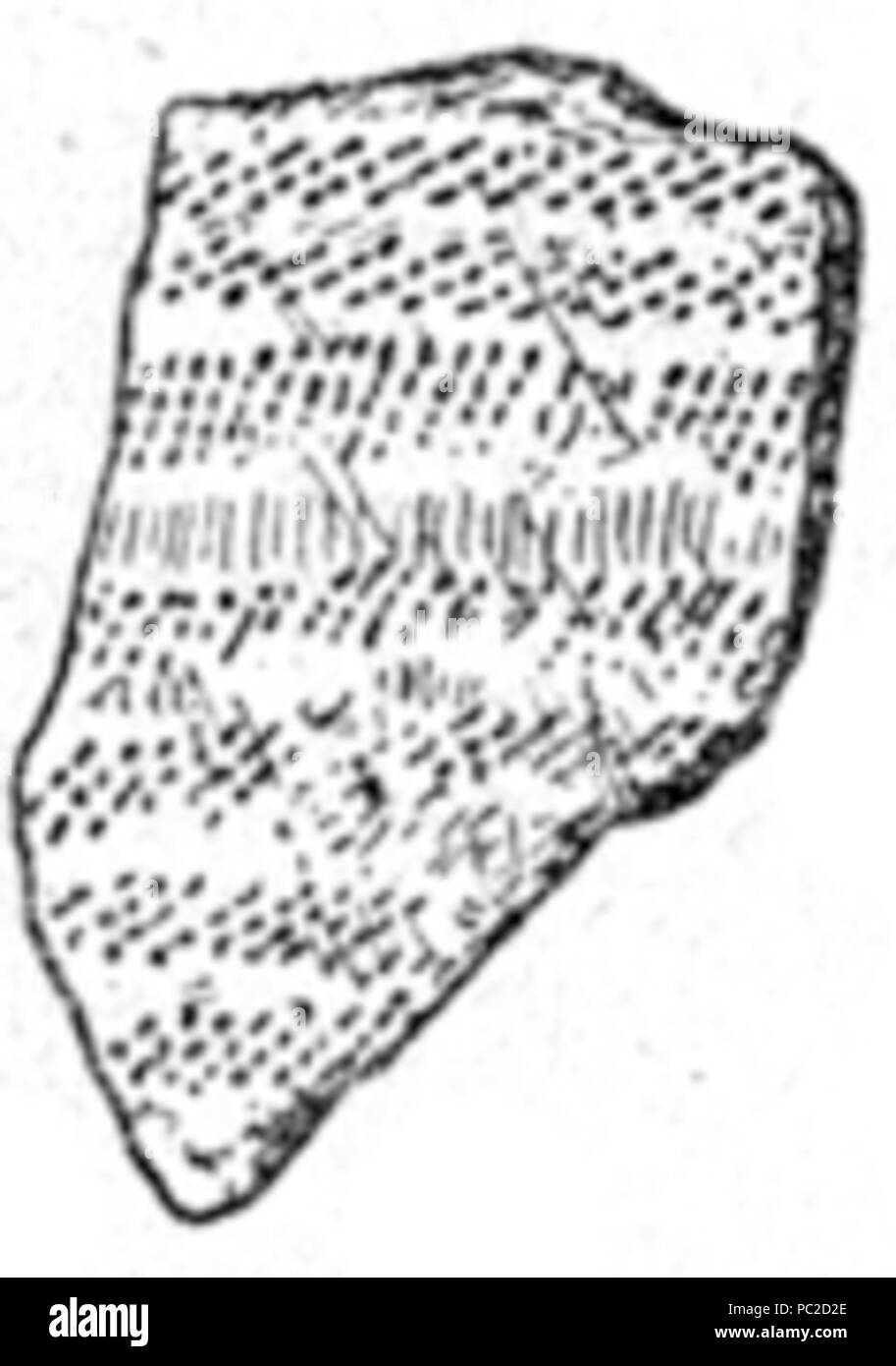 440 Neolit campione ceramico donec3 Foto Stock