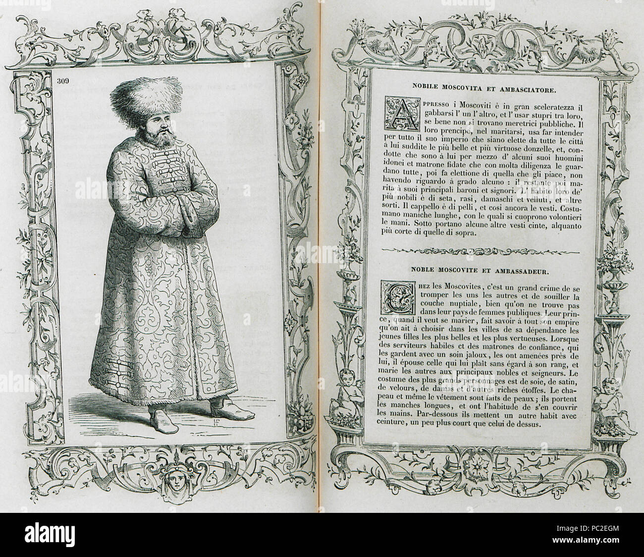 448 Nobile Moscovita et ambasciatore - Vecellio Cesare - 1860 Foto Stock