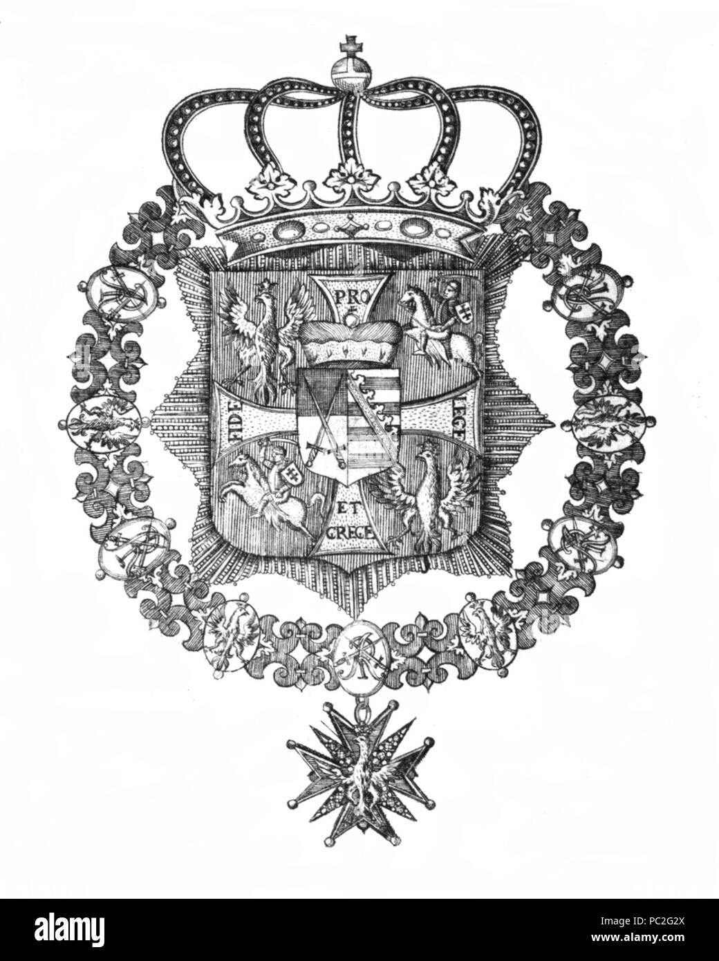 457 Ordine Białego Orła Foto Stock