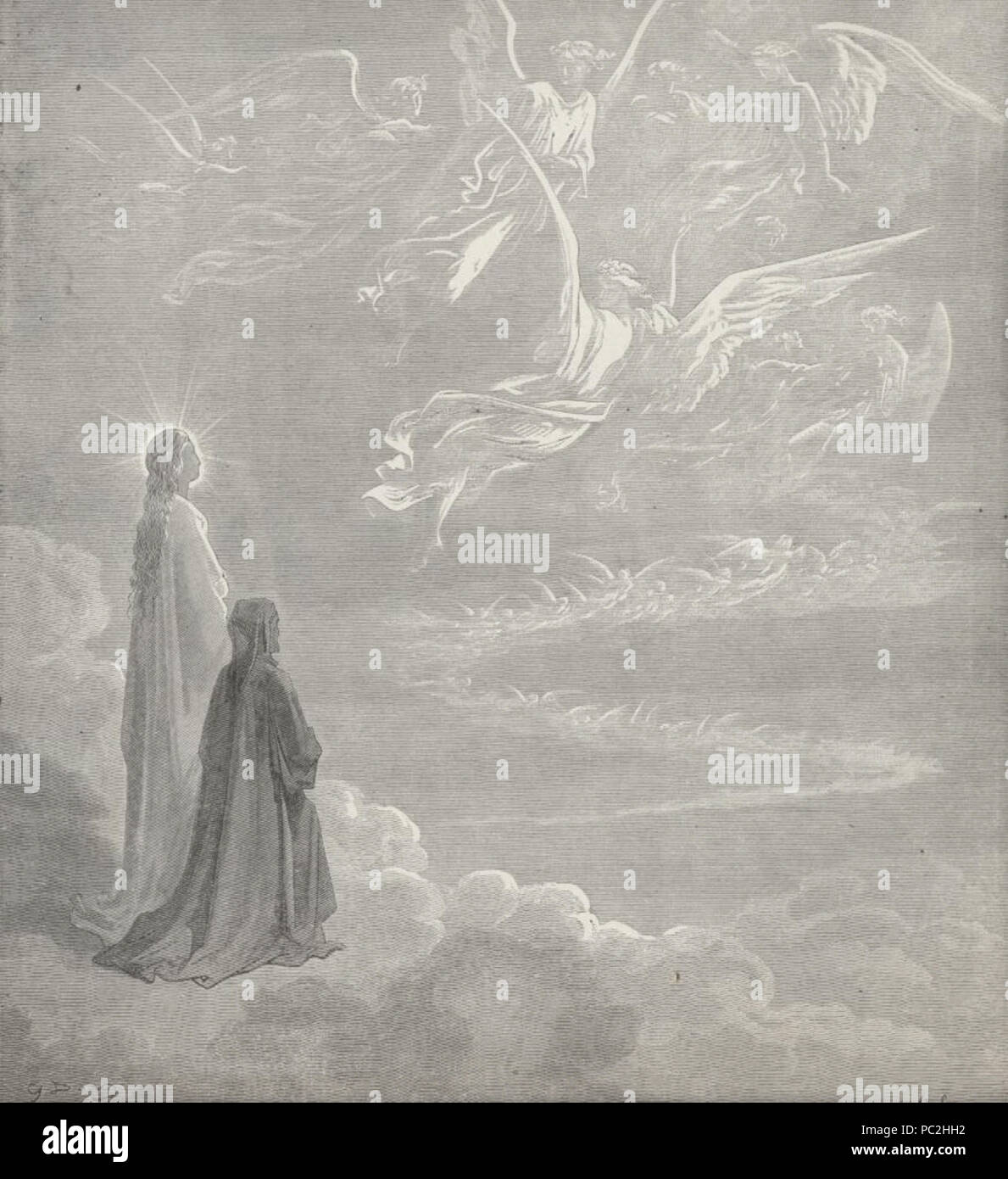 467 Paradiso illustrazione di Gustave Doré Foto Stock