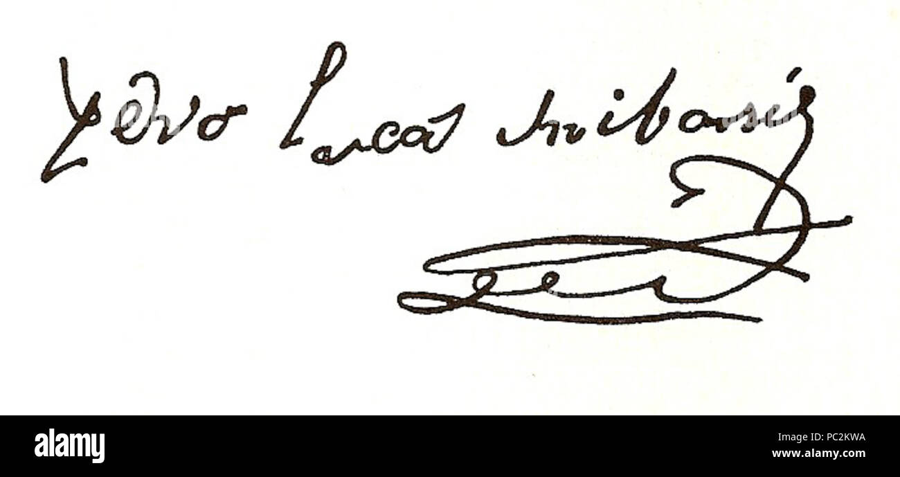 474 Pedro Lucas firma Urribarri 2012 000 Foto Stock