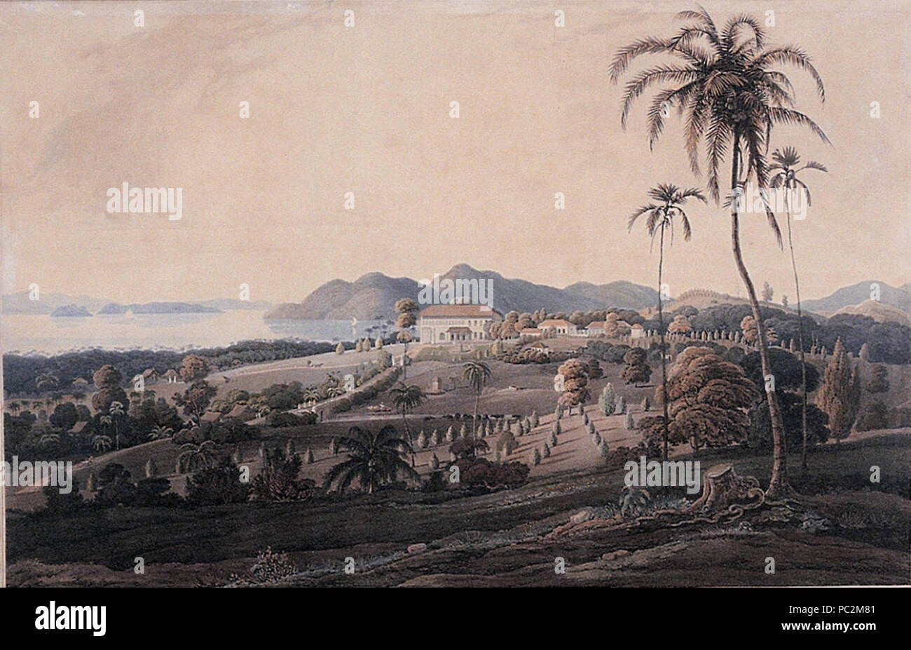 475 Penang Museum pittura storica K127b Foto Stock