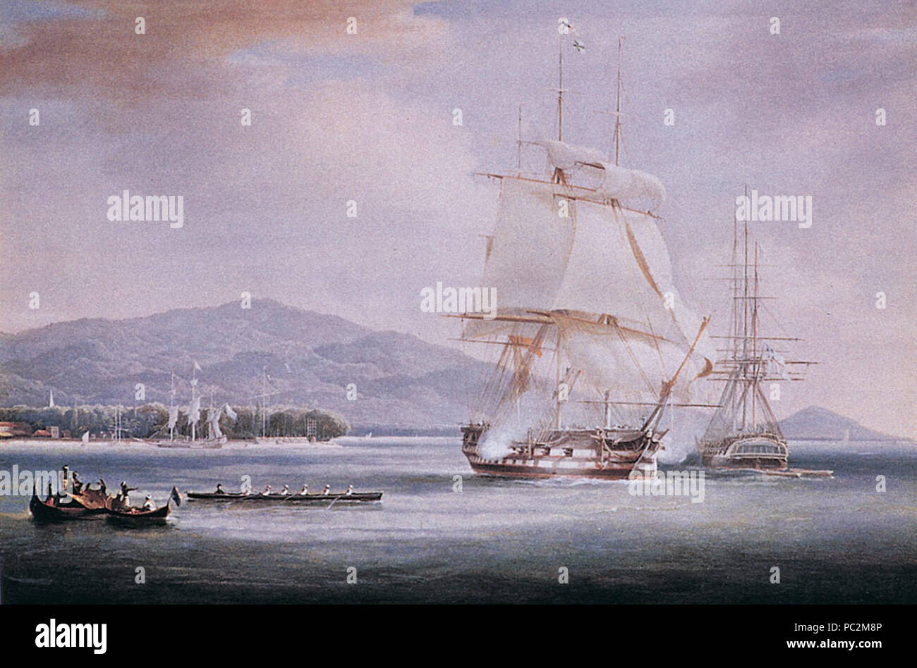 475 Penang Museum pittura storica N159b Foto Stock