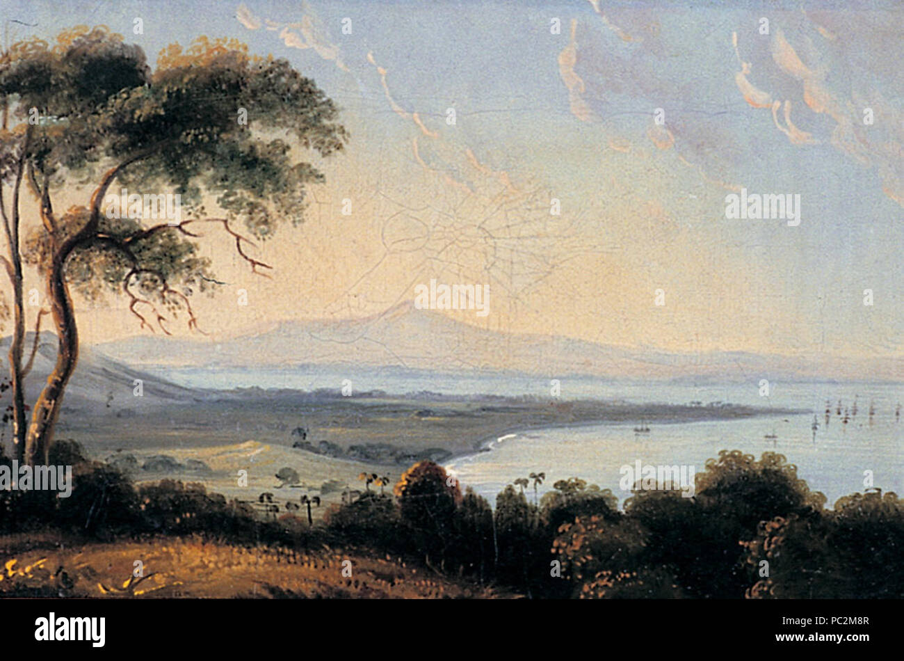 475 Penang Museum pittura storica P182b Foto Stock