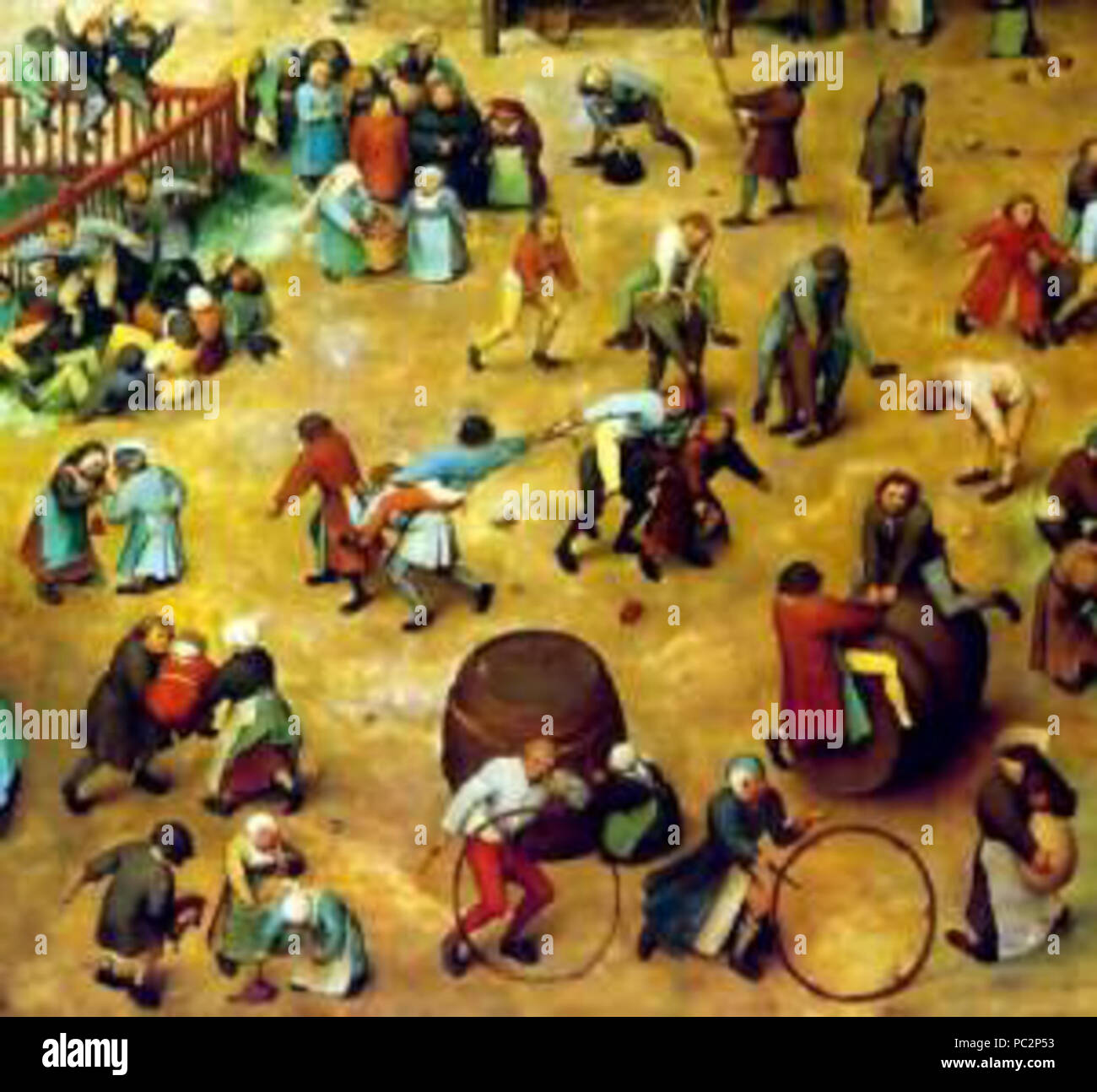 483 Pieter Brueghel the elder-figli giocare-dettaglio Foto Stock