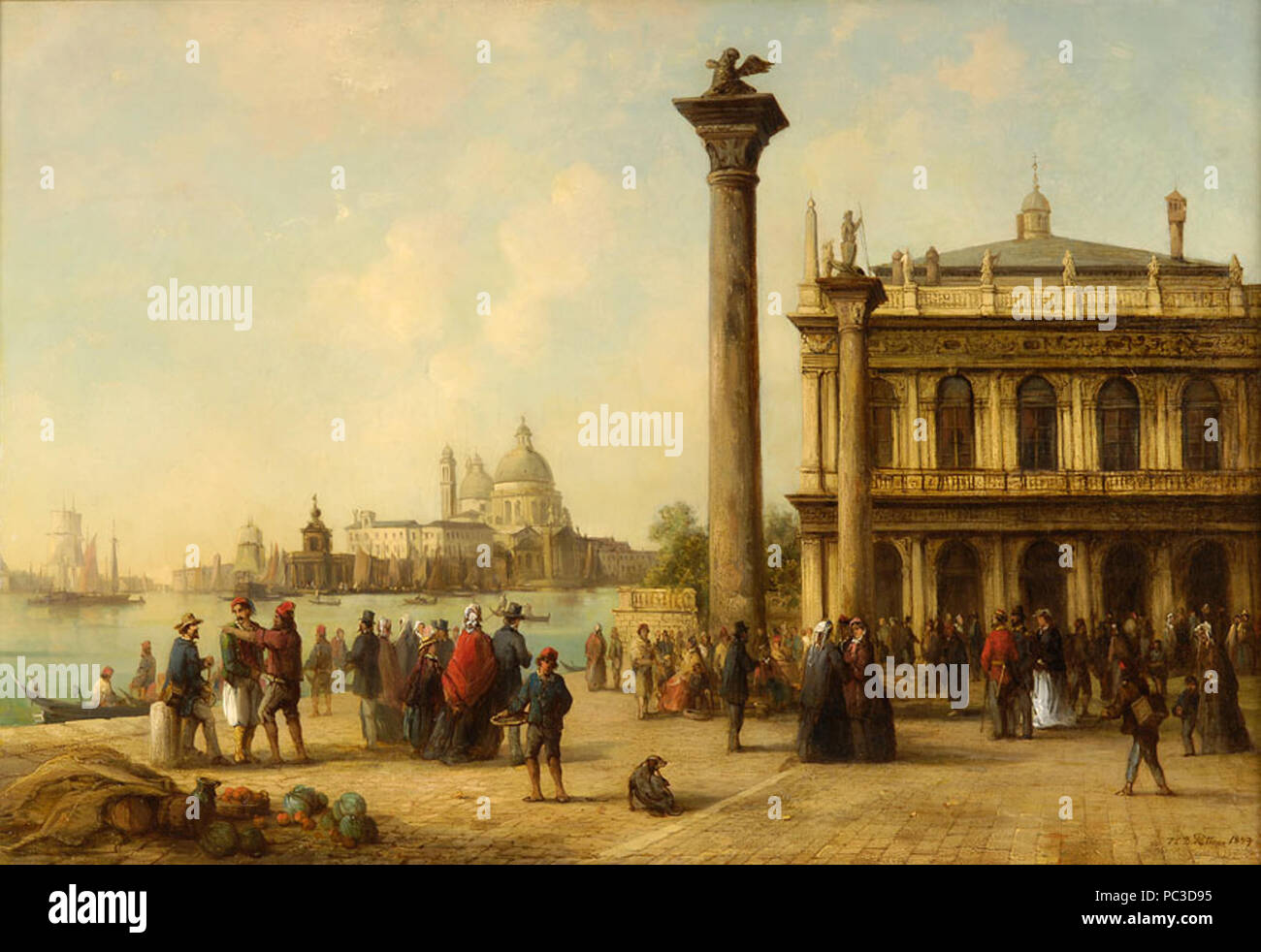 507 Püttner Markusplatz 1847 Foto Stock