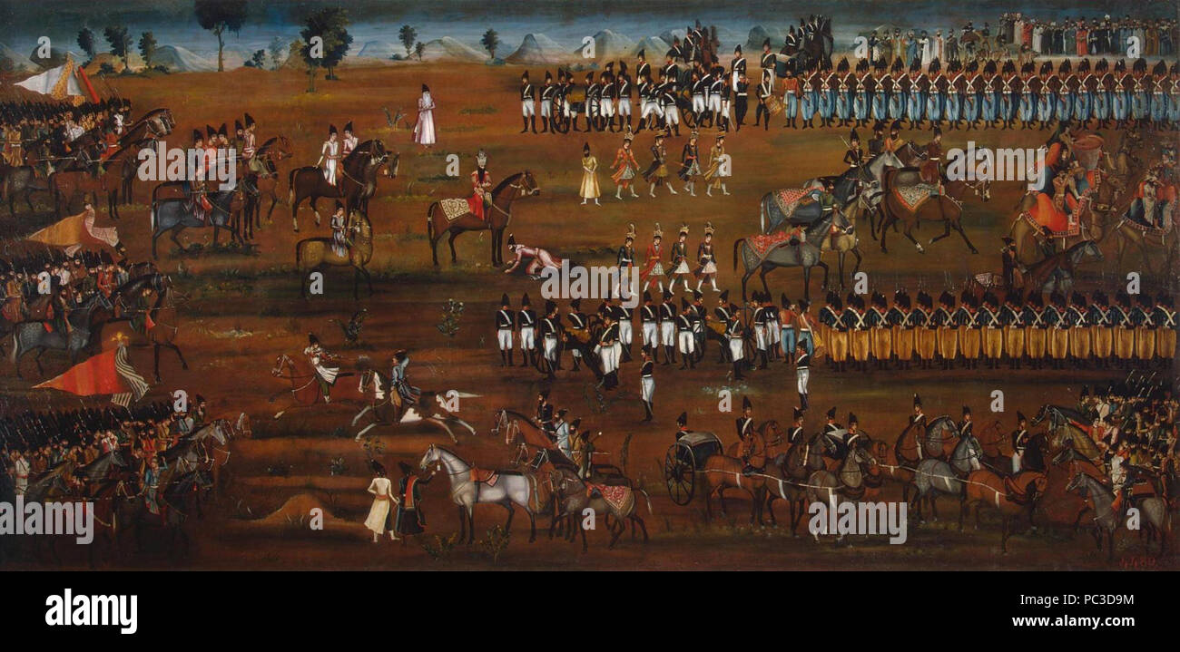 507 Qajar 1815-16 hermitage Foto Stock