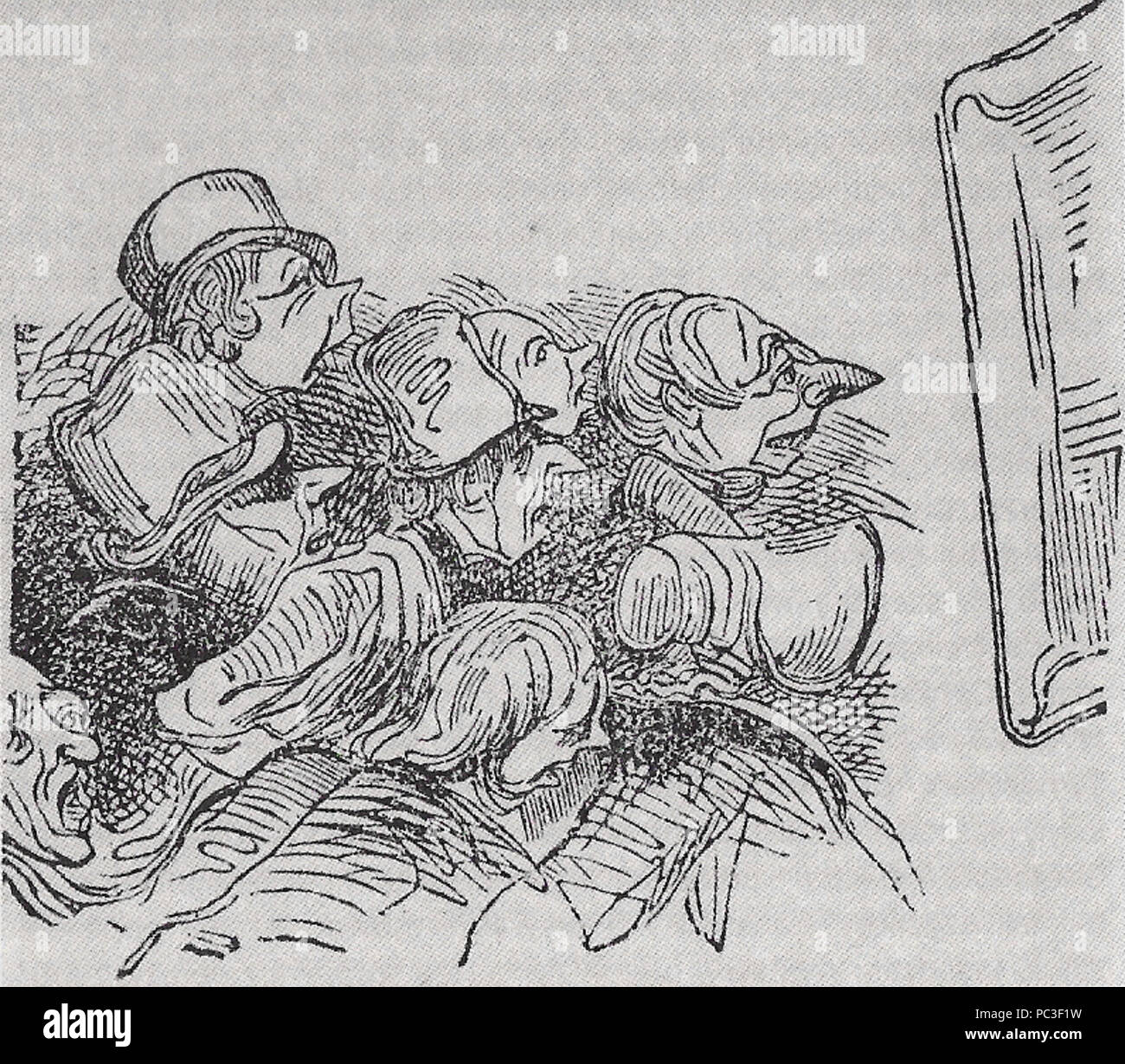 113 caricatura, Salon Foto Stock