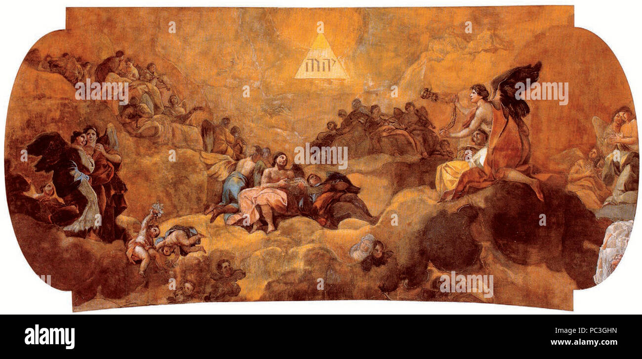 L adorazione del Nome di Dio da parte di Goya. Foto Stock
