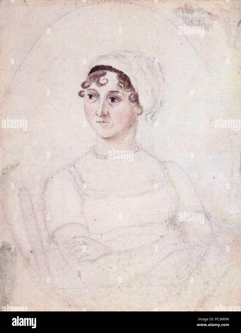 Da Cassandra Austen,disegno,circa 1810 117 CassandraAusten-JaneAusten(c.1810) Foto Stock