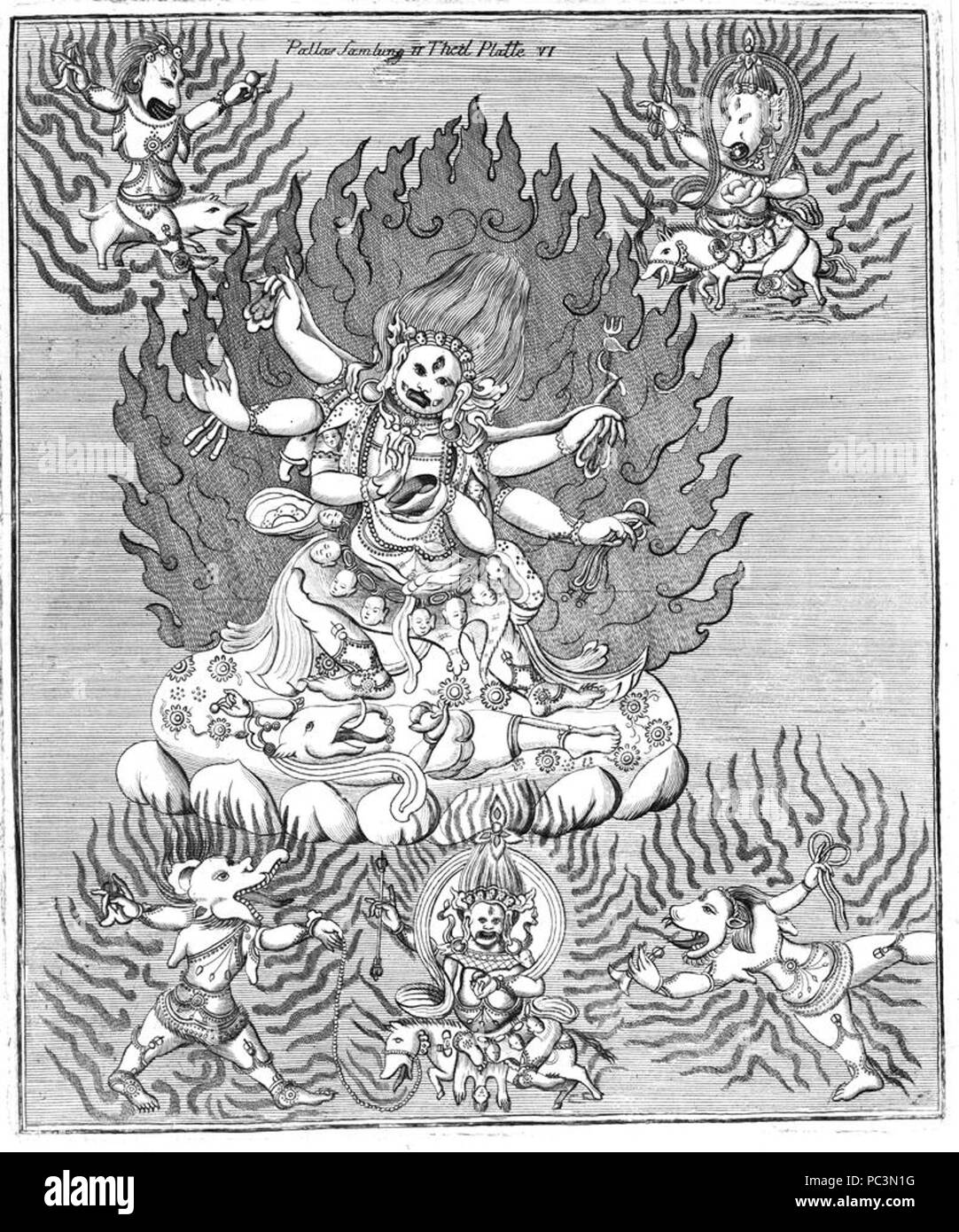 540 Sammlungen historischer Nachrichten über die mongolischen Völkerschaften - Yamantaka Foto Stock