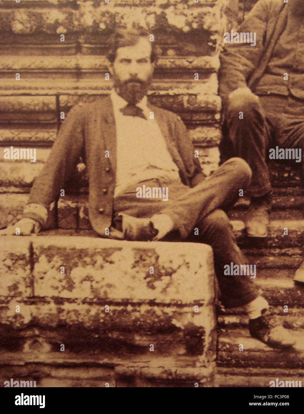 371 Il tenente de vaisseau Francesco Garnier Angkor Vat 1866 Foto Stock