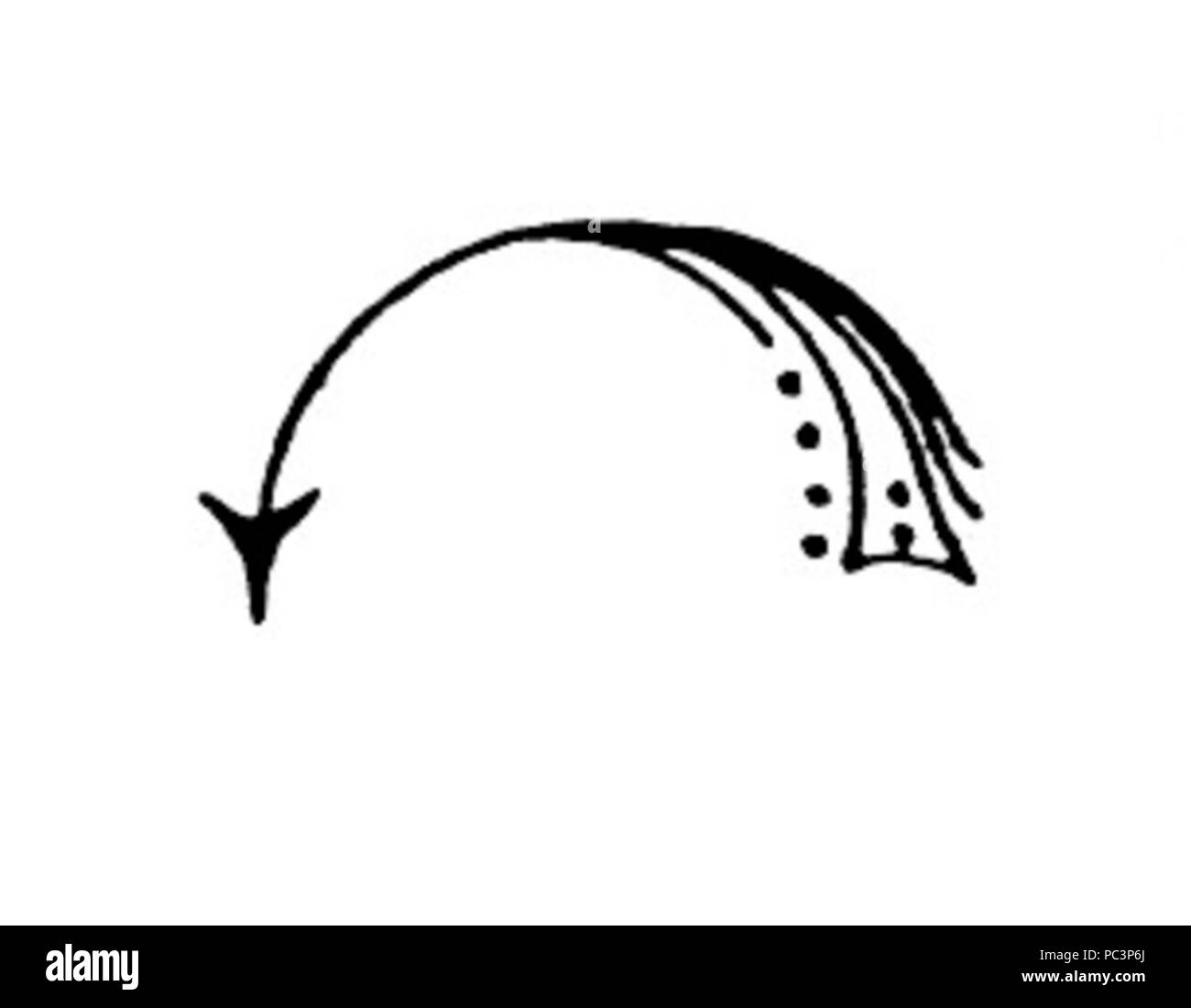 196 Estampille de mouvement d'horlogerie Couaillet Foto Stock