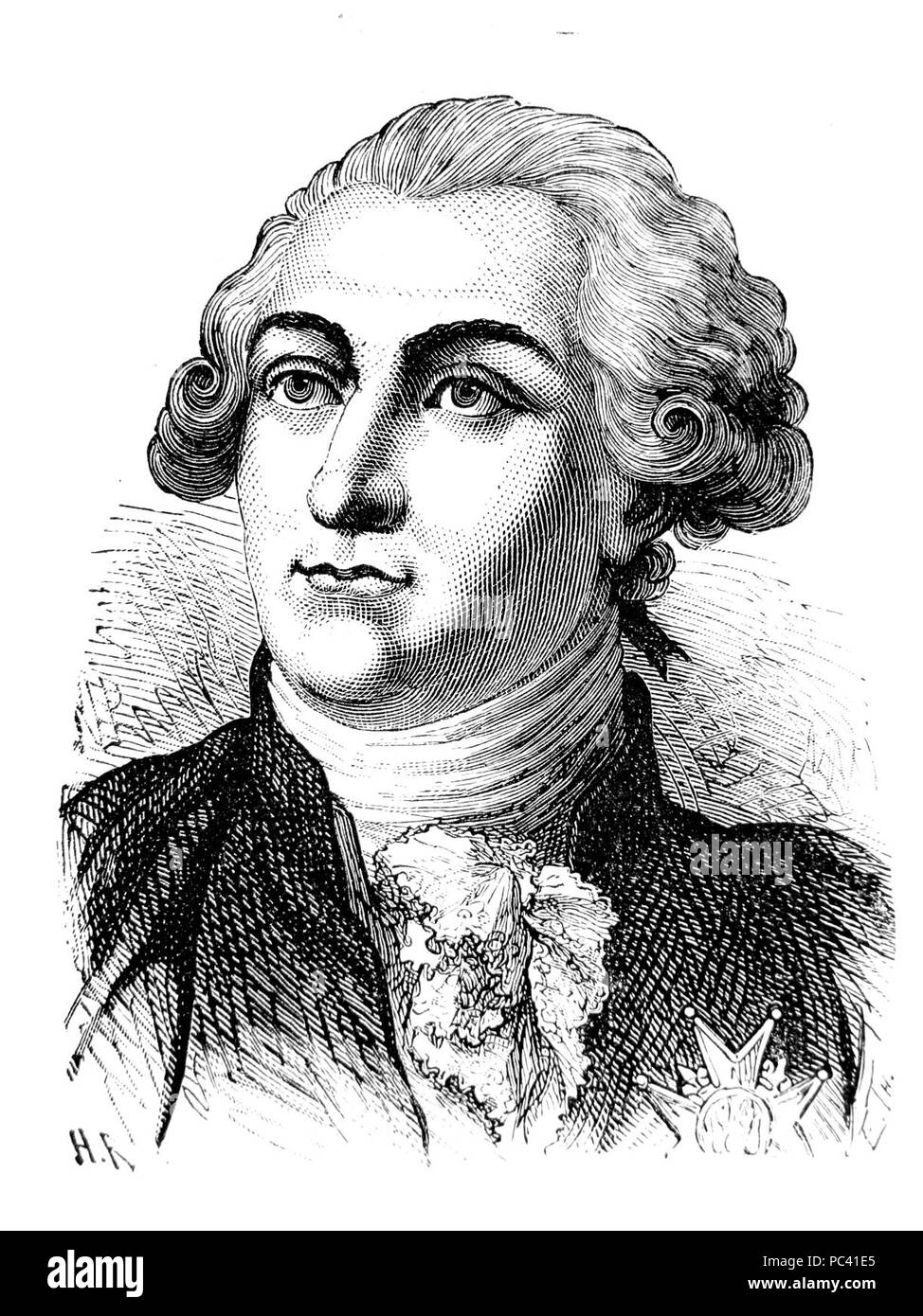 Per AduC 037 Bouillé (F.C.A., 1739-1800). Foto Stock