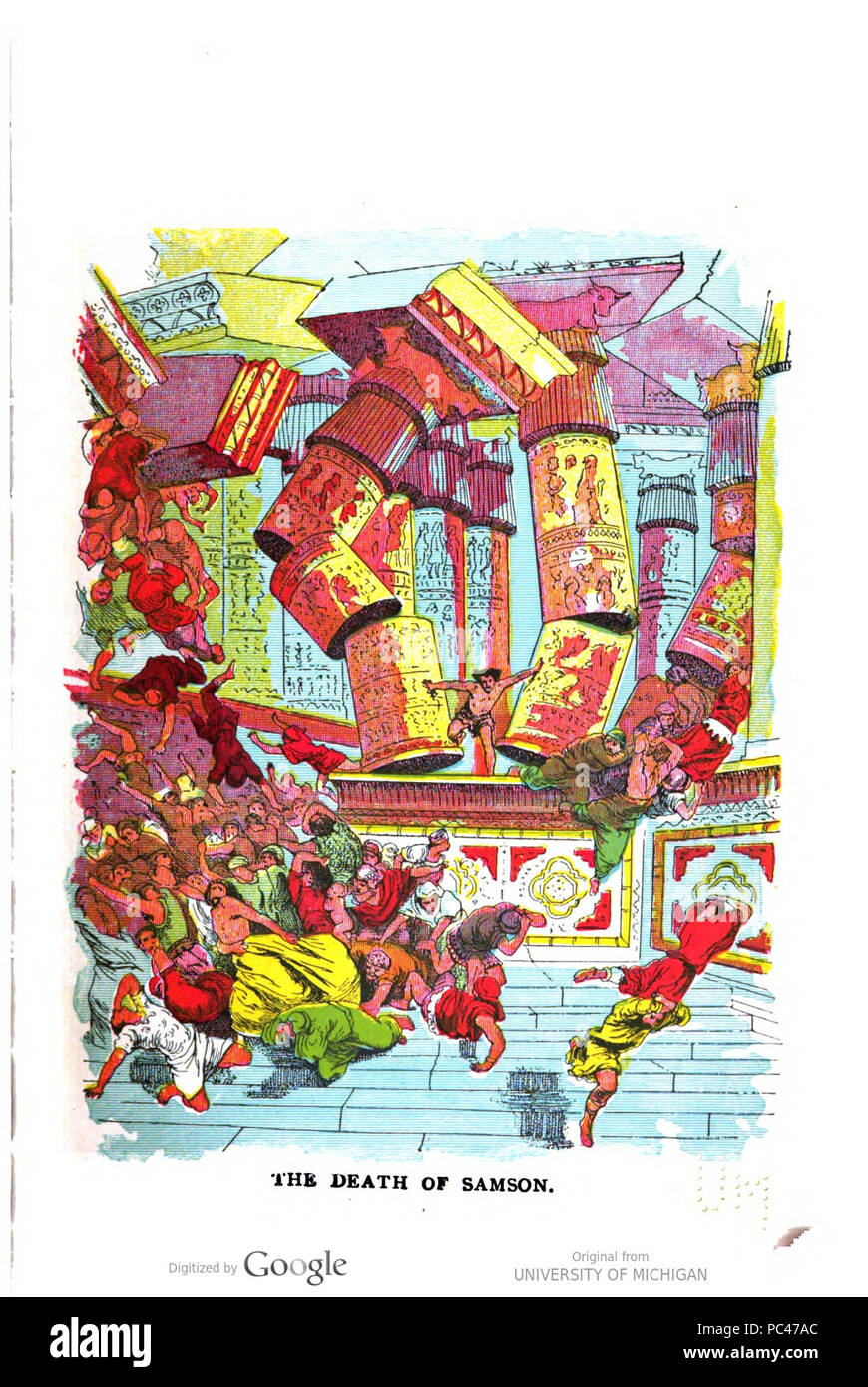 594 La morte di Sansone colore Foto Stock