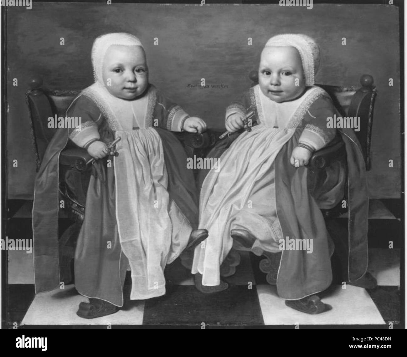 Aelbert Cuyp (^) - Die Zwillinge im Alter von 33 Wochen - 15276 - Foto Stock