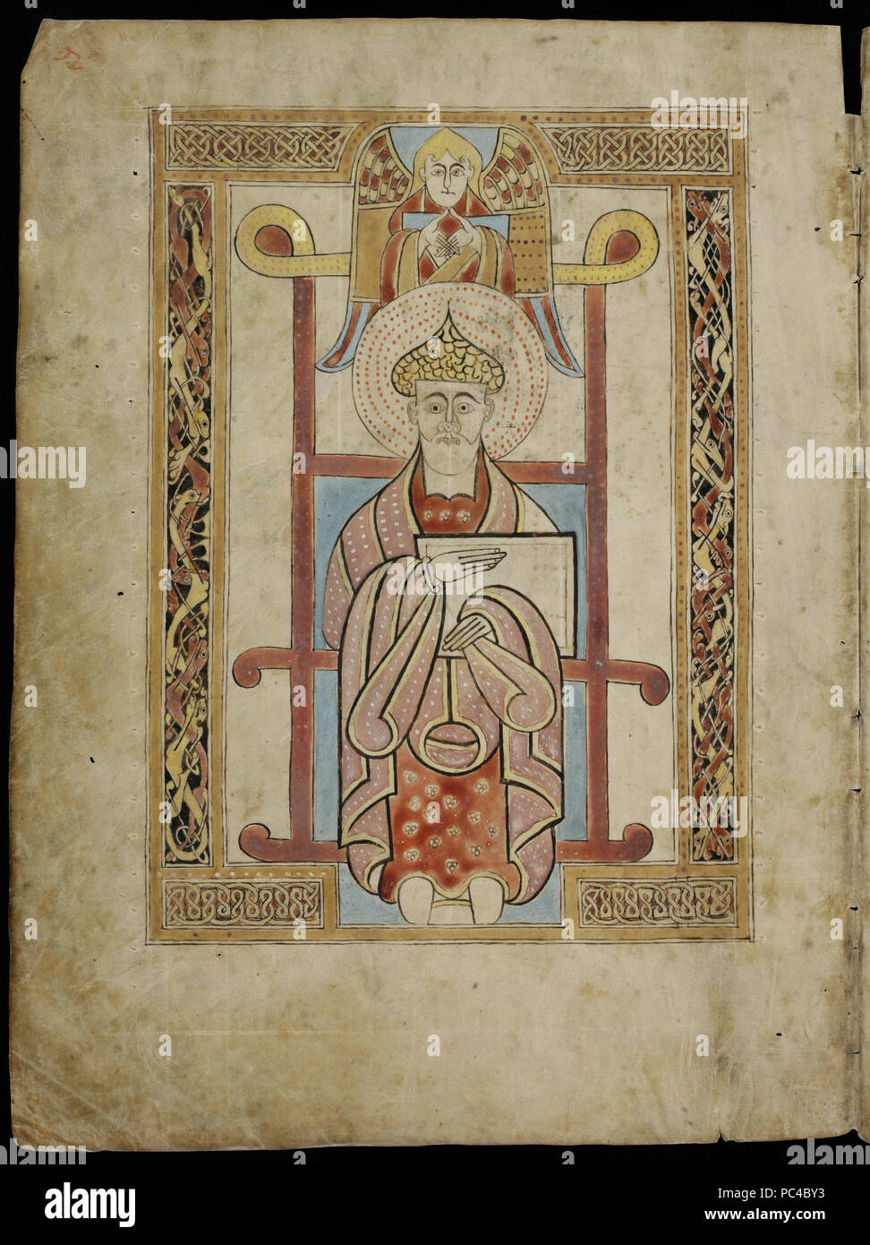 571 San Gallo Vangeli Cod.cantato.51 - pag.2 - San Matteo Foto Stock