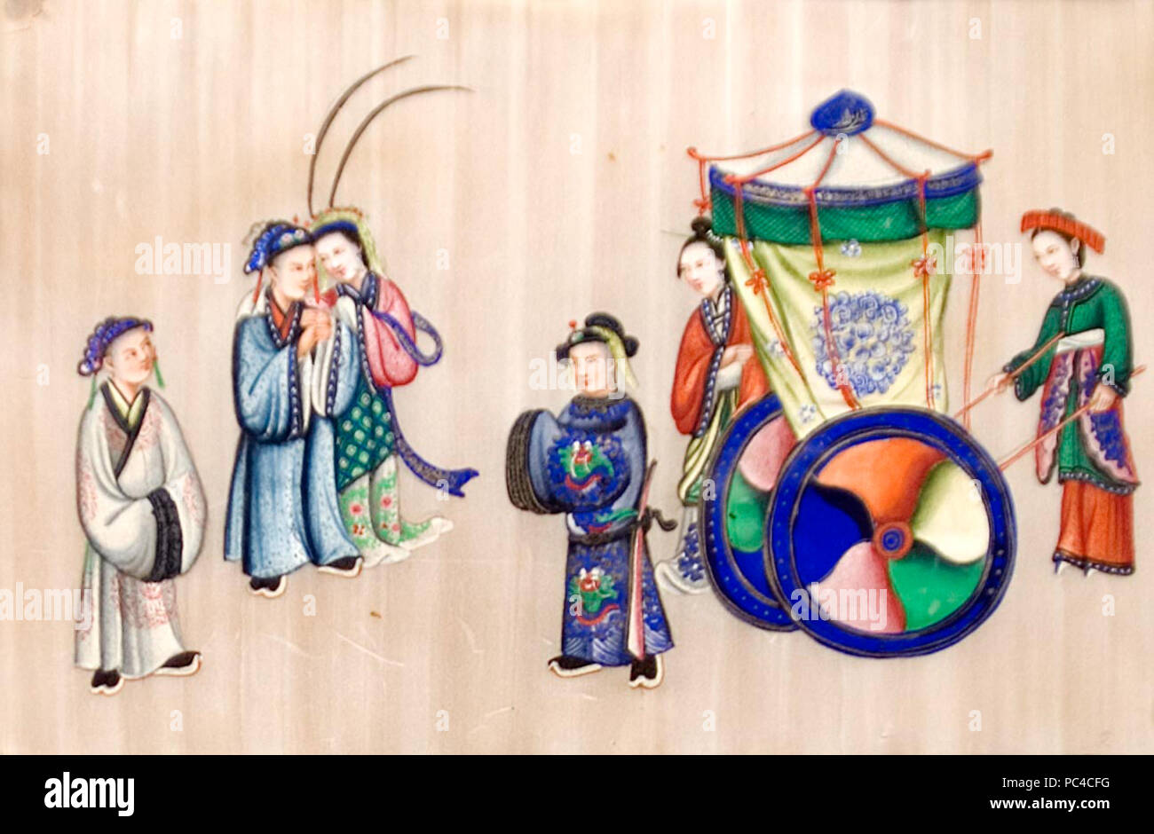 88 BMVB - Desconegut - Escena oriental amb carruatge - 2168 Foto Stock